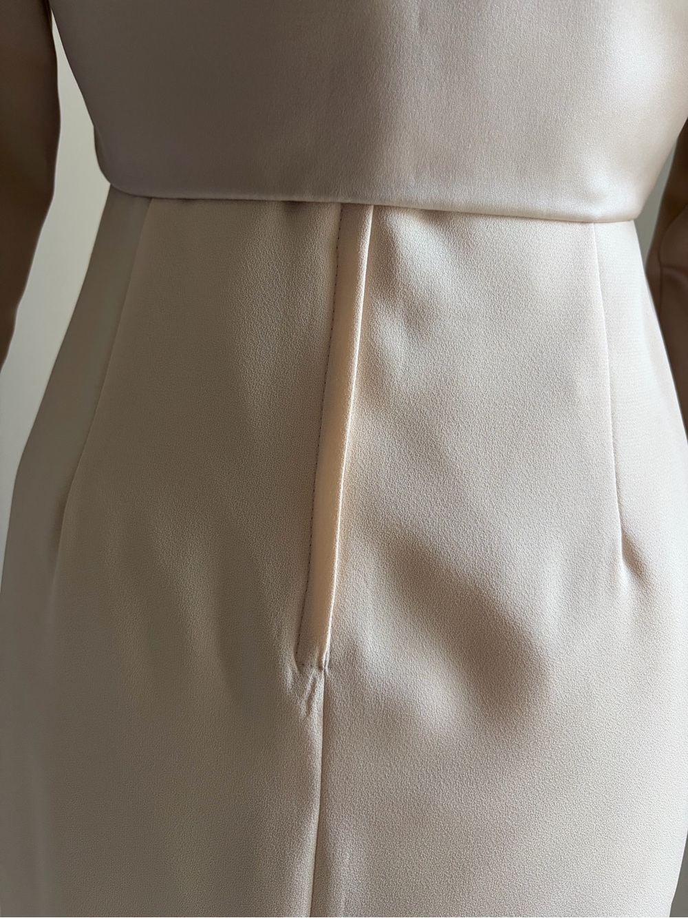 Algo Canada Champagne Satin Trim Dress & Matching Blazer Bolero Jacket Set SIZE6 - Picture 9 of 17